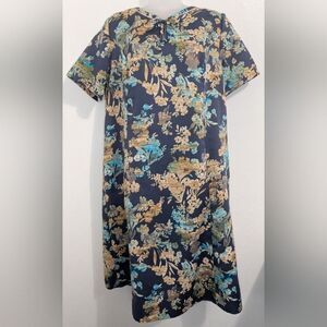 VTG A Mendel 60s 70s Floral Nap Maximalist 80s Fairy Whimsical Garden Dress O/S